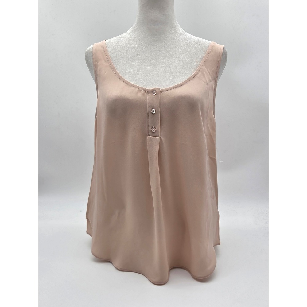 Joie Women's S Blush Pink 100% Silk Sleeveless Button Tank Top NWT 101-443